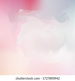 Wavy smooth color gradient. Stylish vector background