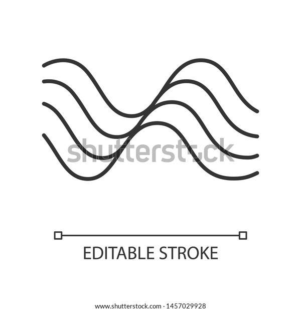 波線の線のアイコン 細い線のイラスト 音楽のリズム メロディー波 サウンドトラックの再生波形 シナジー エネルギー フロー サイン 等高線記号 ベクター画像の輪郭描画 編集可能なストローク のベクター画像素材 ロイヤリティフリー