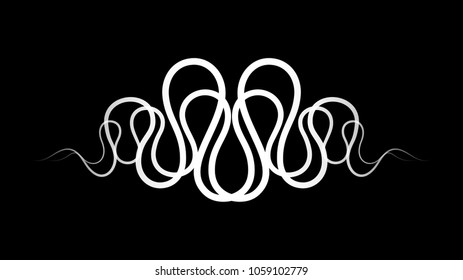 Wavy sound wave technology abstract vector background
