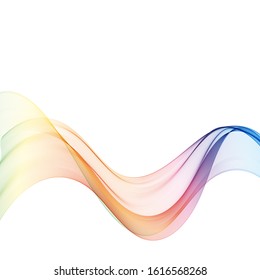 
Wavy stream of smoke or liquid. Wave spectrum