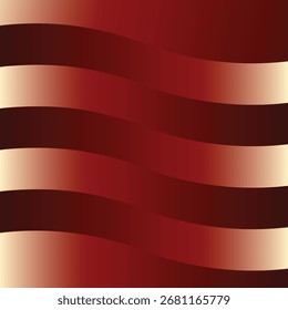 Wavy Stripe Background – Abstract Gradient Texture in Red, Maroon, and Beige Tones.