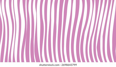 Wavy stripe pattern in soft pink and white creating a modern abstract flow. Seamless design ideal for textiles, wallpapers, or digital art. Perfect for stylish, minimal, and trendy backgrounds.