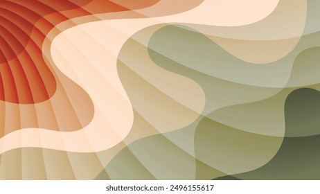 Wavy striped spotted wallpaper. Excellent background for decorating pages in social networks, posters, presentations, outdoor advertising and your other projects. Vector.