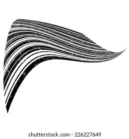 Wavy Striped Texture . Vector Illustration .