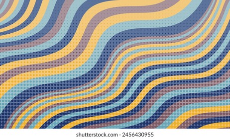 Wavy striped textured wallpaper. An excellent background for designing pages on social networks, posters, presentations, outdoor advertising and your other projects. Vector.