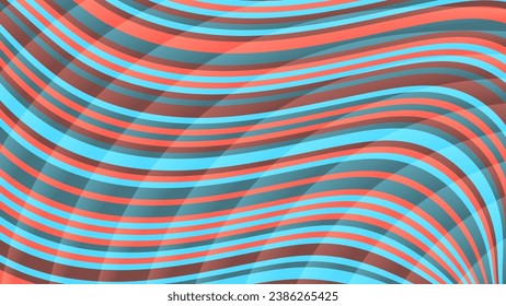 Wavy gestreifte Tapete. Ein hervorragender Hintergrund für die Gestaltung von Seiten über soziale Netzwerke, Poster, Präsentationen, Außenwerbung und Ihre anderen Projekte. Vektorgrafik.