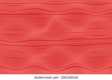 Wavy Stripes with 3d Effect. Abstract Geometric Background with Distorted Curved Lines. Futuristic Wavy Stripes for Web Design, Wallpaper, Banner, Presentation, Cover, Brochure, Musical Poster.