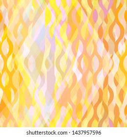 Wavy stripes and hand drawn rhombus. Bright seamless texture. Abstract vector background for web page, banners backdrop, fabric, home decor, wrapping