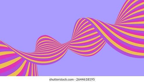 Wavy stripes lines abstract background . Waves wavy lines ribbon retro futuristic curve vector illustration. For wallpaper, website, banner, cover, poster, texture, advertising, printing, element,