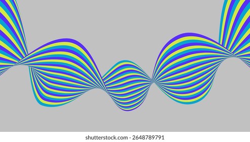 Wavy stripes lines abstract background . Waves wavy lines ribbon y2k curve vector illustration. Design for wallpaper, website,  banner, cover, poster, texture, advertising, printing, element
