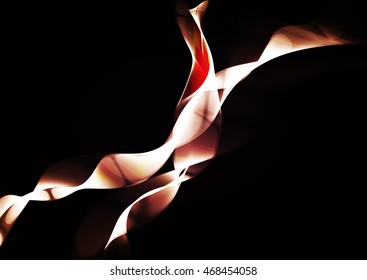 Wavy stripes on a dark background