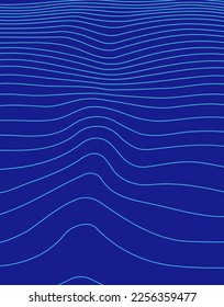 Wavy stripes on the water. Abstract Background with Wavy Lines, Wavy Stripes for Wallpaper, Banner, Presentation, Cover, Futuristic Wavy Background