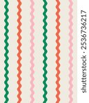 Wavy stripes pattern design. Vector illustration.