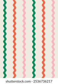 Wavy stripes pattern design. Vector illustration.