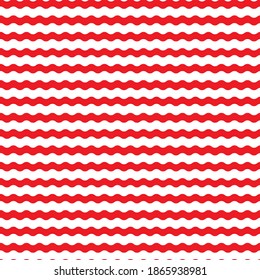 Wavy stripes seamless background. Thin hand drawn uneven waves vector pattern. Striped abstract template.