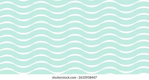 Wavy stripes seamless background. Thin hand drawn uneven waves vector pattern. Striped abstract template. Cute wavy streaks texture.