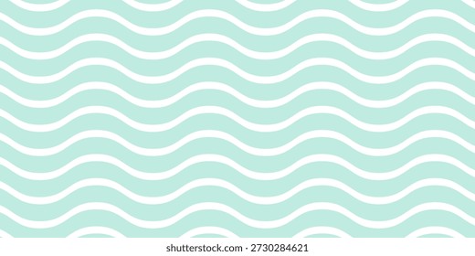 Wavy stripes seamless background. Thin hand drawn uneven waves vector pattern. Striped abstract template. Cute wavy streaks texture.