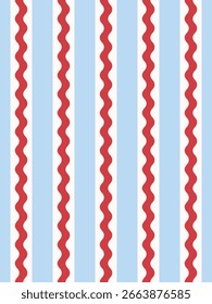 Wavy stripes design de padrão sem costura. Ilustração vetorial.