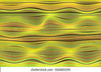 Wavy Stripes. Trendy Curve Lines Background. Abstract Background with Wavy Lines. Colorful Wavy Stripes for Web Design, Web Site, Wallpaper, Banner, Presentation, Cover. Futuristic Background. Modern.