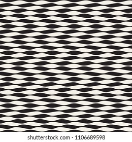 Wavy stripes vector seamless pattern. Retro wavy engraving texture. Geometric zigzag lines design.