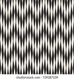 Wavy stripes vector seamless pattern. Retro wavy engraving texture. Geometric zigzag lines design.
