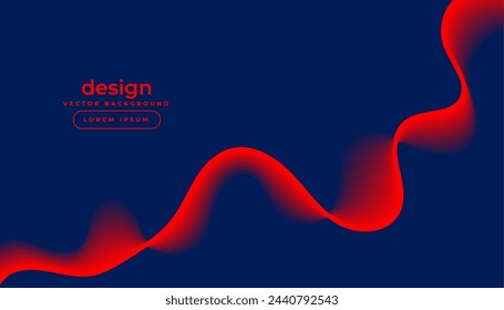Abstrakte, glatte Linien im Wellenstil-Hintergrund mit Zweiton-Effekt-Vektor