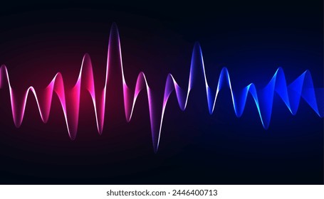 wavy style audio tune equalizer background for music concert vector