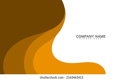 wavy style visiting card template. abstract business card template. abstract shape