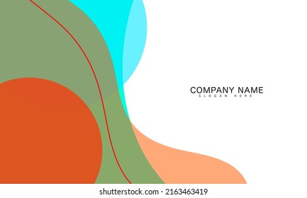 wavy style visiting card template. abstract business card template. abstract shape