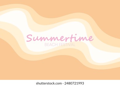 wavy summer illustration background, suitable for wallpaper, banners, flyers