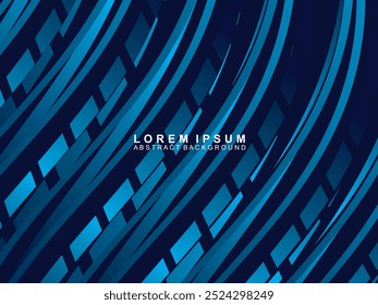 Wavy Technology Background Design. Abstract wave moving point flow particles, high tech and big data background design for brochure, flyer, magazine, business card, banner, etc.