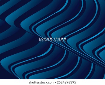 Wavy Technology Background Design. Abstract wave moving point flow particles, high tech and big data background design for brochure, flyer, magazine, business card, banner, etc.