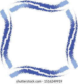 Wavy Text Frame With a Nice Blue Gradient