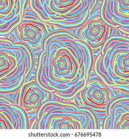 Wavy texture design for textile design, decoration, prints, wrapping. Different pattern swirl outline abstract seamless pattern.