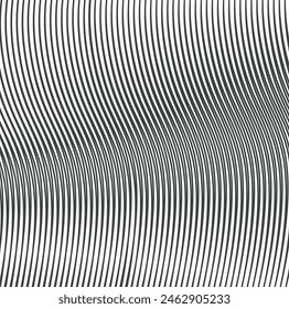  The wavy texture is made up of curved lines. Partially there is a distortion effect with compaction where a line appears in the middle of the art.
