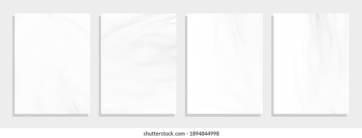 wavy texture template vector set