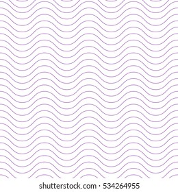 Wavy thin line seamless pattern. Vector illustration