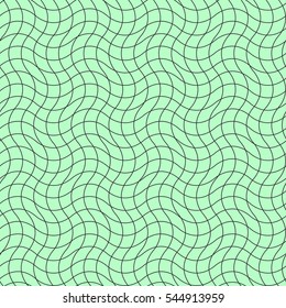 Wavy thin line seamless pattern. Vector illustration