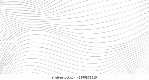 Wavy thin lines pattern. Simple abstract optical illusion background
