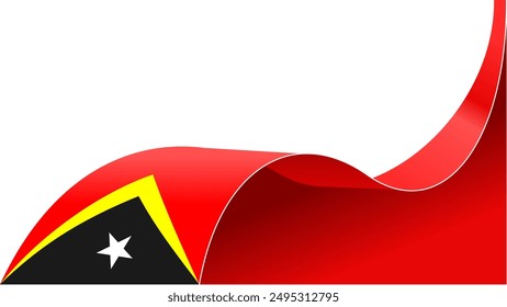 wavy timor leste vector background with copy space for text. timor leste national day