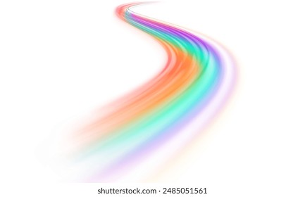 Wavy transparent curved lines in the form of the movement of sound waves in a set of different shapes of whirlpool. Vector pgn glitter light fire flare trace.	
