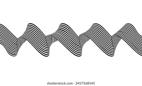 Wavy vector abstract background with business lines, business wave curve lines, graphic element background vector illustration