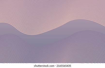 Wavy vector abstract background with curved lines