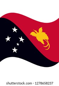 Wavy vector flag of Indonesia