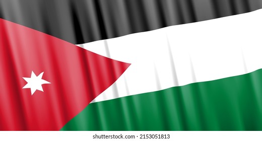 Wavy vector flag of Jordan