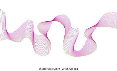 Wavy vector line abstract background with business lines, business curve lines, graphic element vector illustration