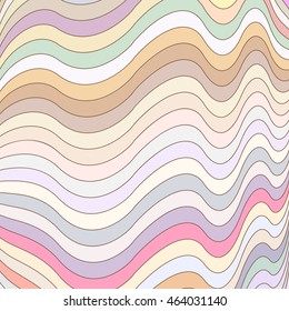 Wavy vector lines for textile background design