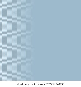 Wavy vector ornament. Modern wavy background. Geometric blue and white wavy modern pattern