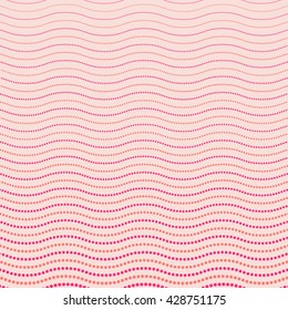 Wavy vector ornament. Modern geometric pattern with repeating wavy elements
