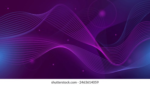 Wavy wallpaper with small particles vector design in eps 10